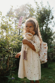 Little Dutch rugtas vintage flowers (met of zonder naam)