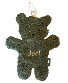 Jollein Speendoekje teddy bear - leaf green (met of zonder naam)