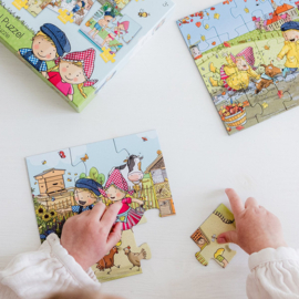 Fien en Teun 4-in-1 puzzel