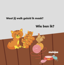 Leer dieren met mevrouw kip - boekje