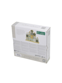 Label Label - houten stapelblokken - Olive green (met of zonder naam)