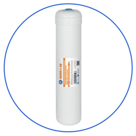 In-line Carbon filter 2,5"  AICRO-L-AQ  met 1/4" NPT aansluitingen