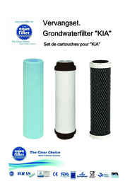 Aquafilter   Grondwaterfilter "Kia" 3 staps, 3/4" aansluitingen .