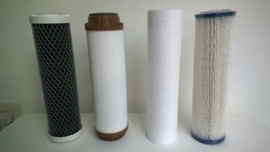 Set van 4 filters voor grondwaterfilter "Brix" , putwaterfilter , bronwaterfilter 10"