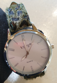 Vive Horloge met groene panterprint #5