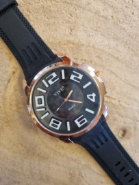 Heren Horloge, Zwart-Rosé Vive #15