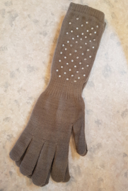 Lange Handschoenen met strass
