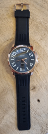 Heren Horloge, Zwart-Rosé Vive #15