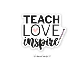 Sticker | Teach love inspire 