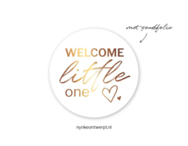 Sticker | Welcome little one goud