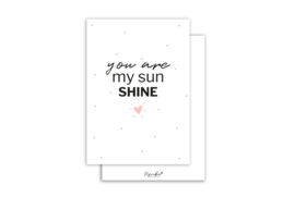 Kaart | You are my sun shine