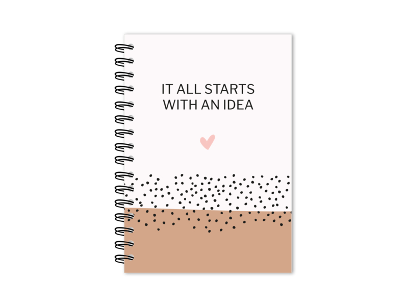 Notitieboek A5 | It all starts with an idea