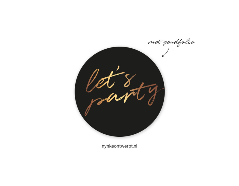 Sticker | 3 cm | Let's party