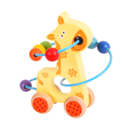 Push Along Kralen Frame Giraffe, Bigjigs Baby