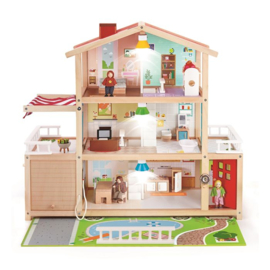 Houten Familie poppenhuis, Hape