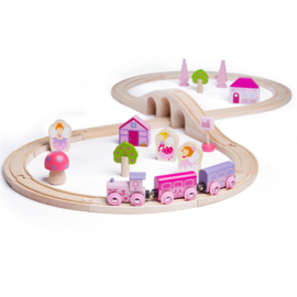 Treinset met acht elfenfiguurtjes, Bigjigs Rail