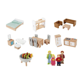 Houten Familie poppenhuis, Hape