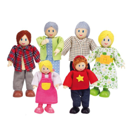 Poppenhuis poppetjes Happy Family, Hape