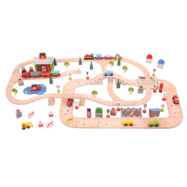 City Road and Railway Set, Bigjigs Rail