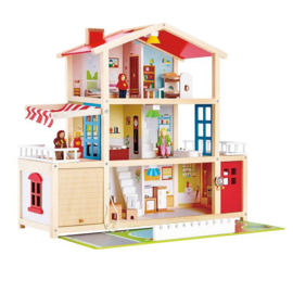 Houten Familie poppenhuis, Hape