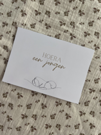 Hoera een jongen | Yan & Toet the label