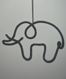 Gepunnikte olifant | muurhanger
