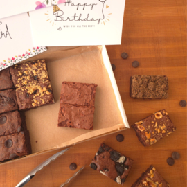 Brownie Proeverij 16 stuks (ZELF SAMENSTELLEN)
