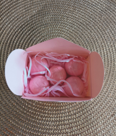Kleine bruisballen | Roze geschenkverpakking