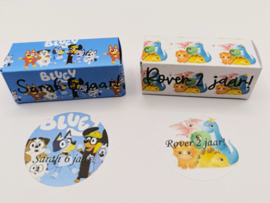 Traktatie |waterverftekening | inclusief naamsticker en doosje met naam| Diverse varianten