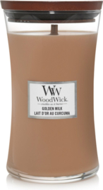 Woodwick Large candle golden milk