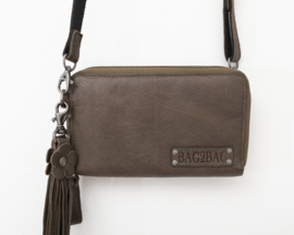 Bag 2 Bag grote wallet met schouderband gibson olijf