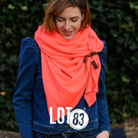 Lot83 sjaal Fien Neon Oranje