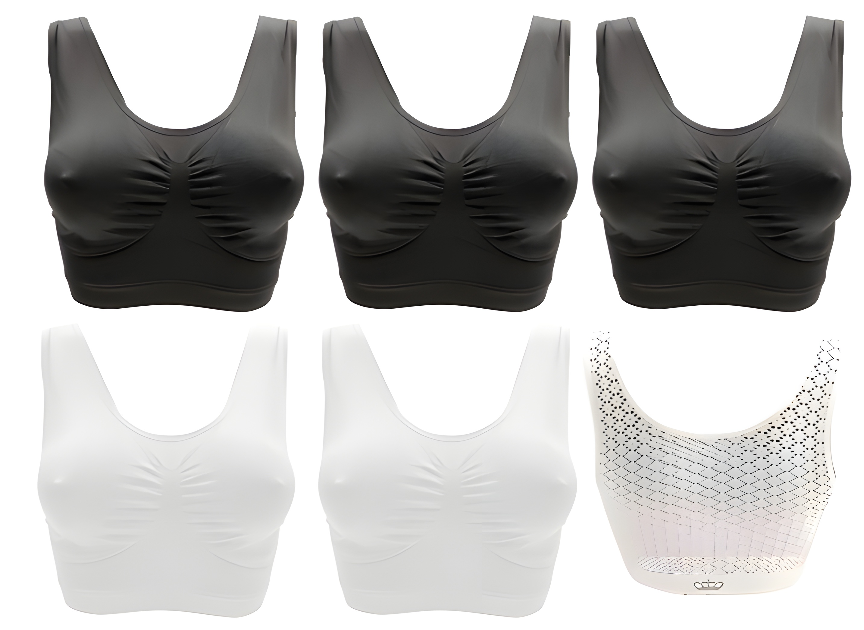 Sweet Angel Sport Beha's Zwart Wit