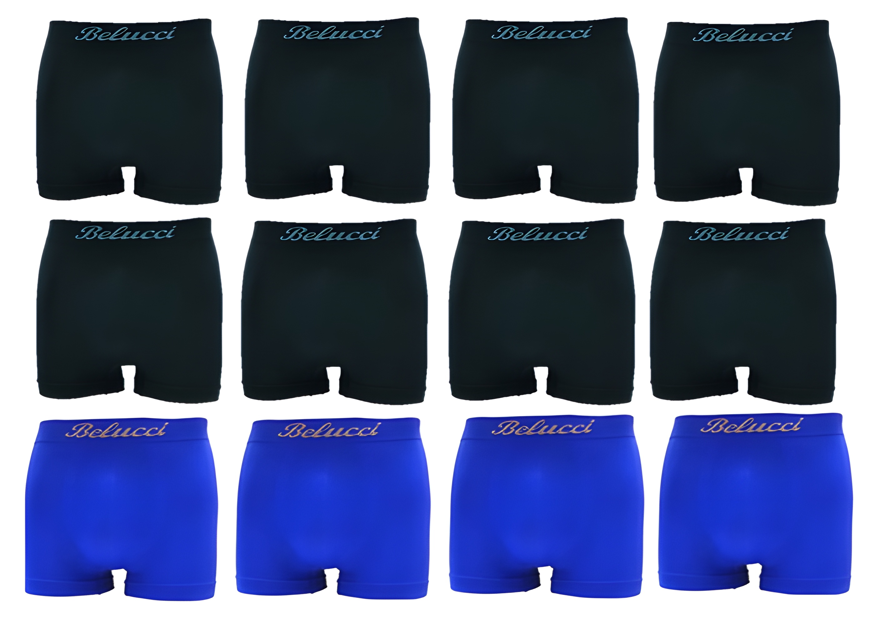 Belucci Herenboxers S Blauw/Zwart