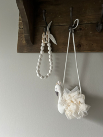Kralen ketting Linn, roomwit