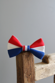 Haarstrik Roos, rood-wit-blauw