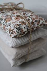 4 Sensorische pittenzakjes thema Vintage bloementjes naturel