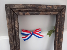 Strik Loesje rood-wit-blauw