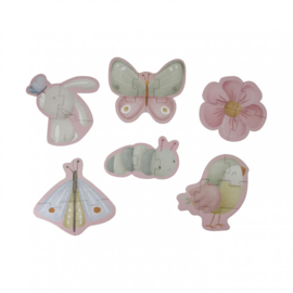 Vormen puzzel 6 in 1 Flowers & Butterflies