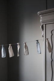 Linnen slingers oud blauw