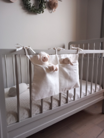 Linnen opberg zak Roomwit