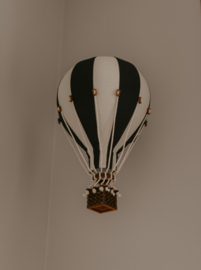 Decoratie lucht ballon zwart - licht zand