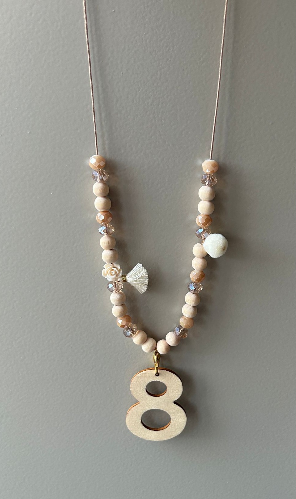 Verjaardags ketting off white