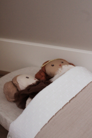 Lakentje roomwit met 'dotjes'