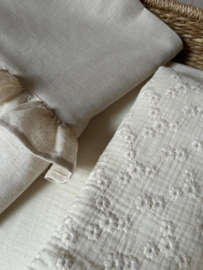 Hydrofiele doek Naturel embroidery