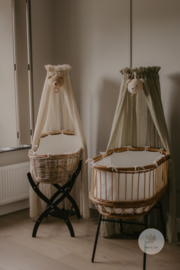 Sluier vintage 155 cm olijfgroen