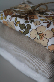 4 Sensorische pittenzakjes thema Vintage bloemen naturel