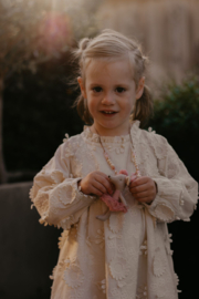Kralenketting met Maileg muisje Ballerina oud roze