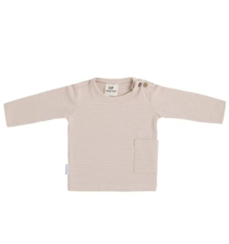 Babytruitje oud roze met roomwit gestreept