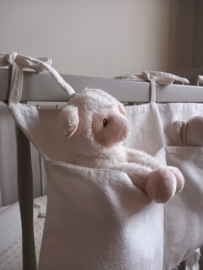 Linnen opberg zak Roomwit